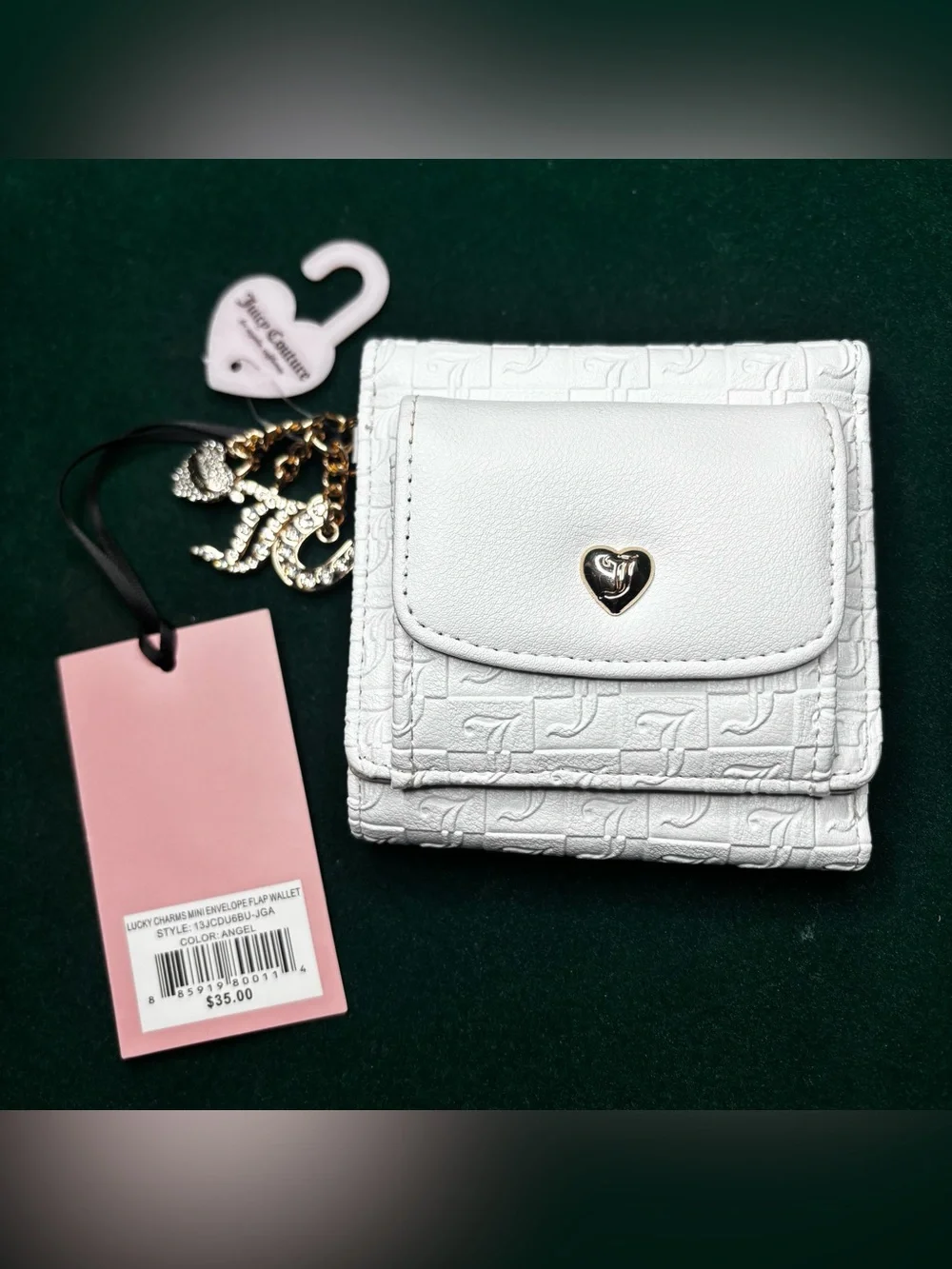 NWT Juicy Couture Angel Embossed Satchel & Matching Wallet Bundle